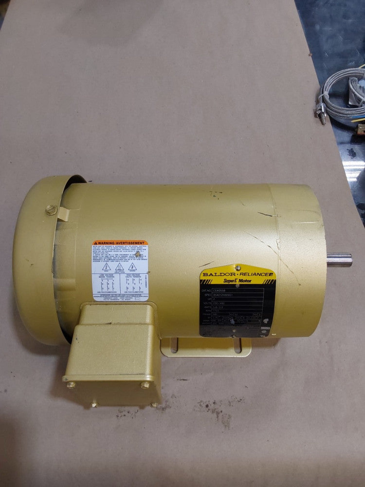 New Baldor Reliance CEM3558T Super-E Motor 2HP 230/460V 5.6/2.8A 1760RPM