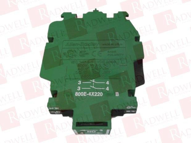 ALLEN BRADLEY 800E-4X220V / 800E4X220V (NO BOX)