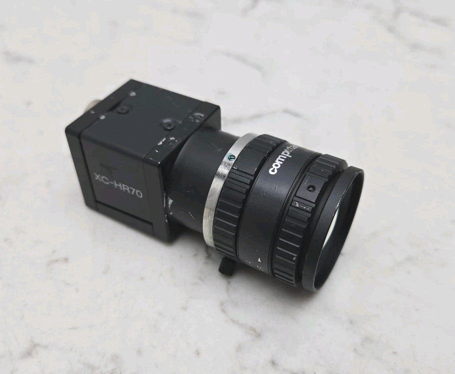 Sony XC-HR70 CCD Industrial Camera w/ Computar  1:1.4 8mm 2/3" Lens 16•8•4 •1.4