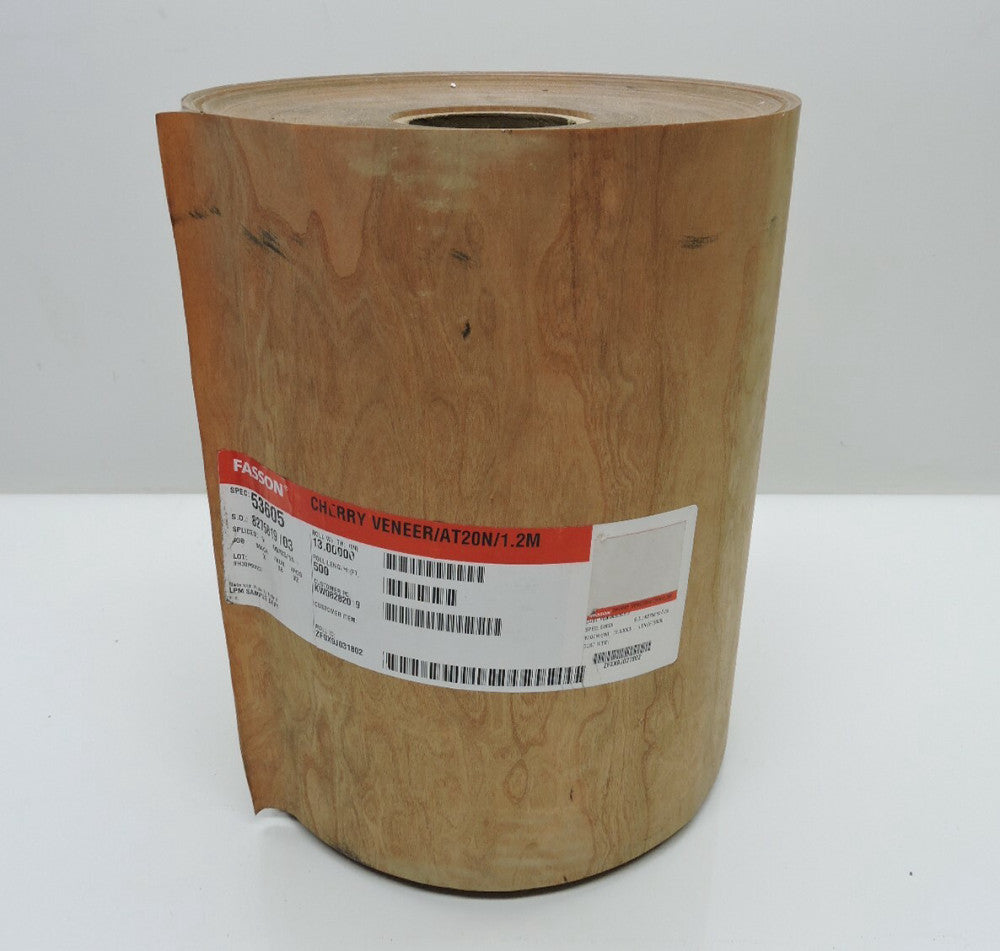 Avery Dennison A360501 Fasson Cherry Veneer / AT20N/1.2M Width: 13" x Length: 50