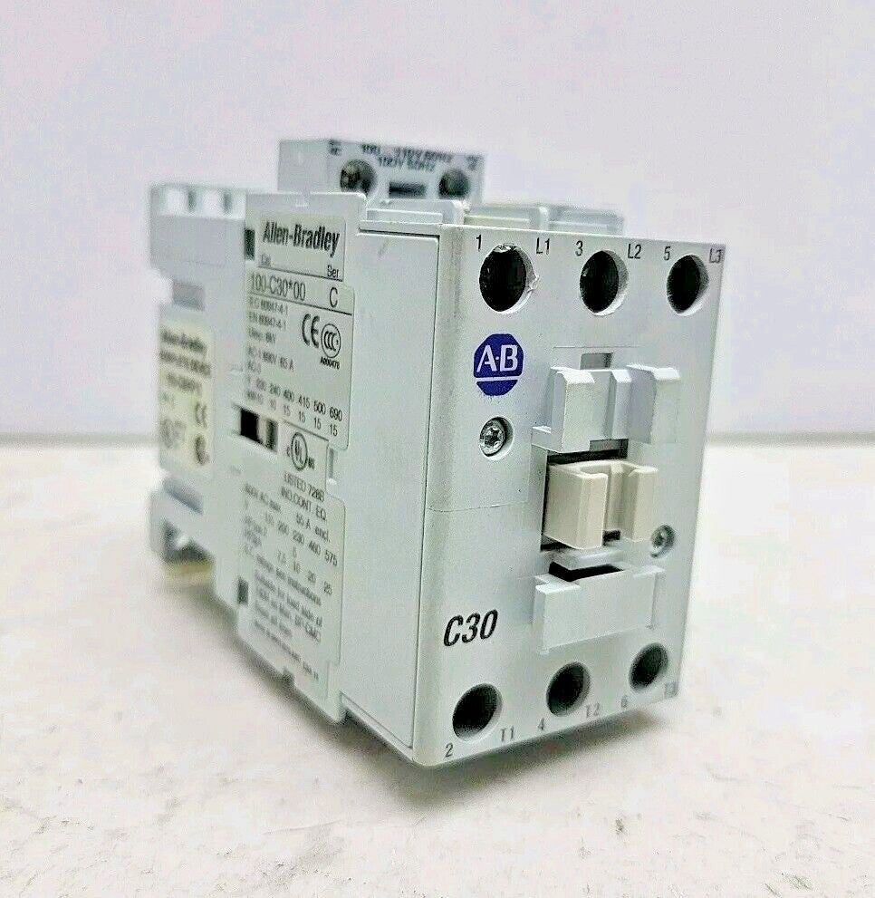 Allen Bradley 100-C30KP10 30 Amp IEC Contactor 3 Pole 100-C30*00 100-S