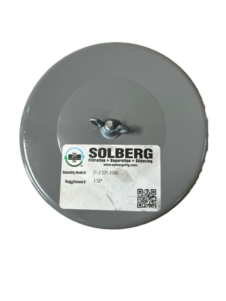 SOLBERG F-15P-100 Filter Silencer 1" MNPT Inlet, 35 cfm Repl Element# 15P