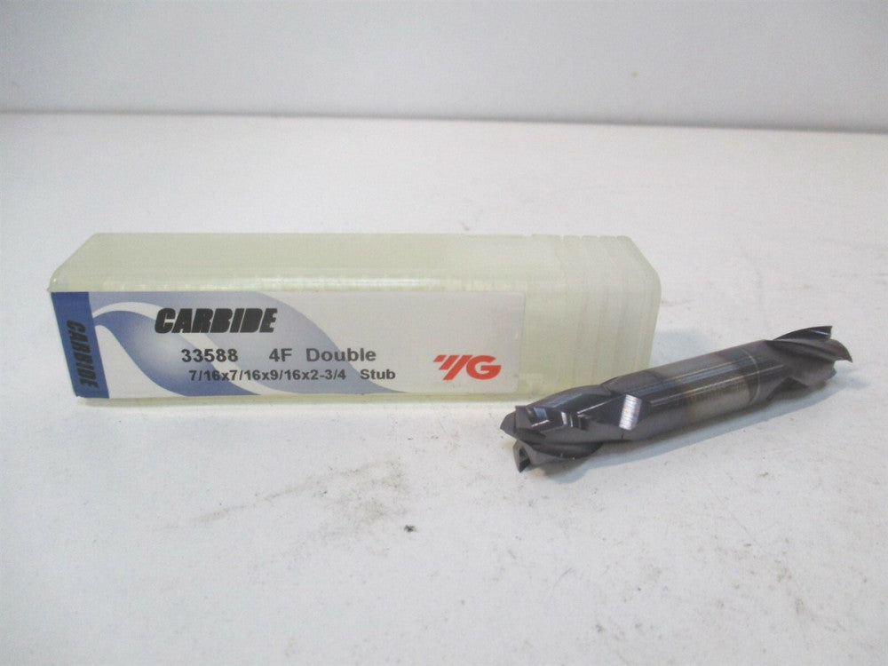 YG-1 (33588) 7/16 x 9/16" x 7/16" x 2-3/4" OAL Carbide Finishing Square End Mill