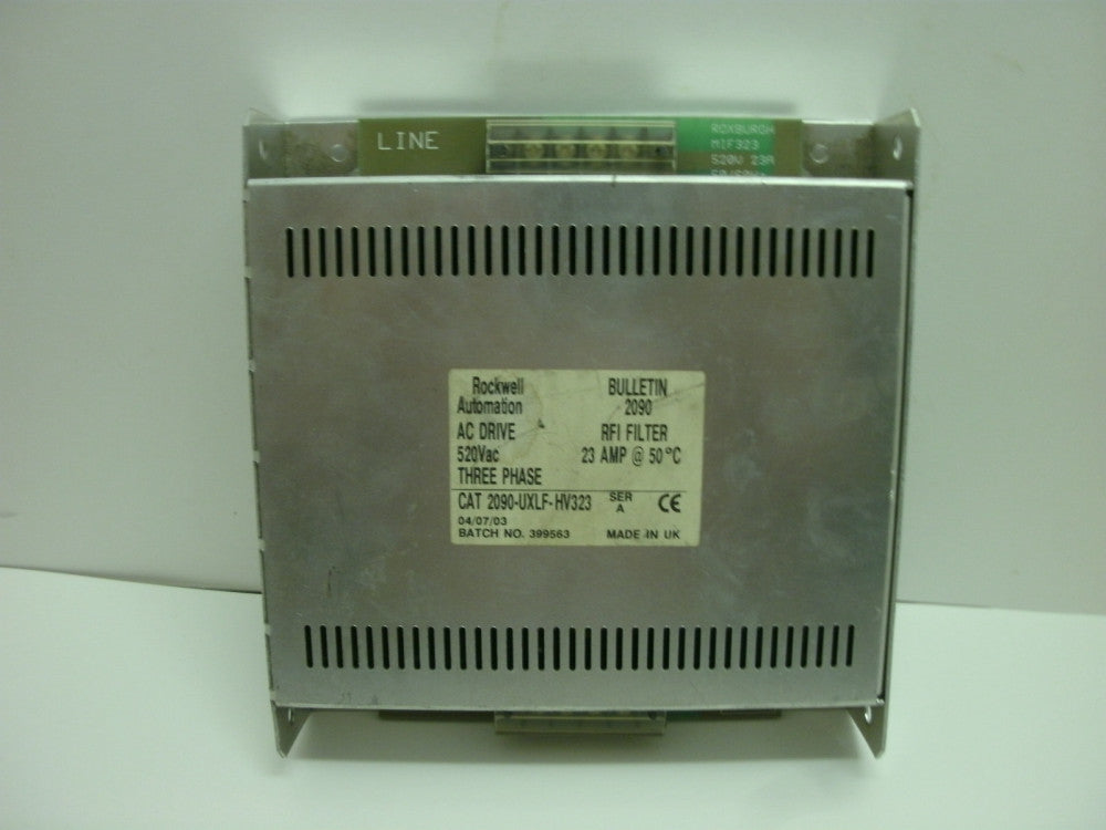 ROCKWELL AUTOMATION 2090-UXLF-HV323 SER A AC DRIVE 520Vac RFI FILTER 23 AMP