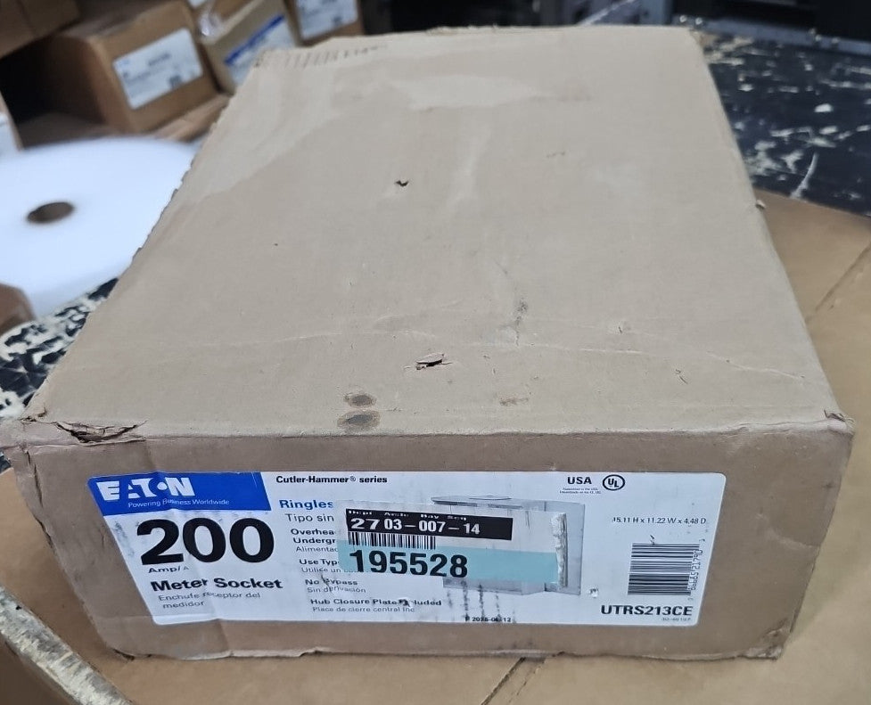 Eaton UTRS213CE 200 Amp Ringless Overhead and Underground Meter Socket