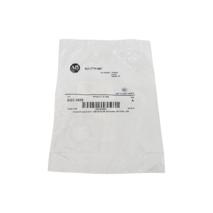 ALLEN BRADLEY 800T-X639 SER. A NSMP