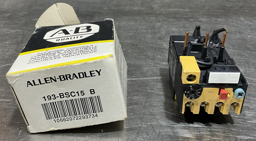 ALLEN BRADLEY 193-BSC-15 B RELAY 10-16A NOS SURPLUS