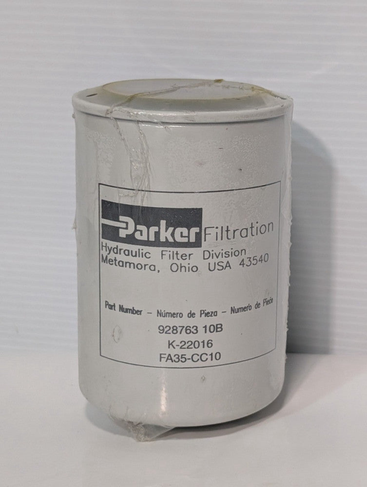 Parker Filtration 928763-10B genuine spin-on hydraulic filter element, 10 micron