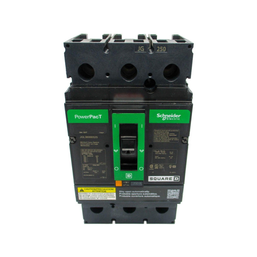 SQUARE D JGL36000S25 600V 250A (GREEN) NSNP