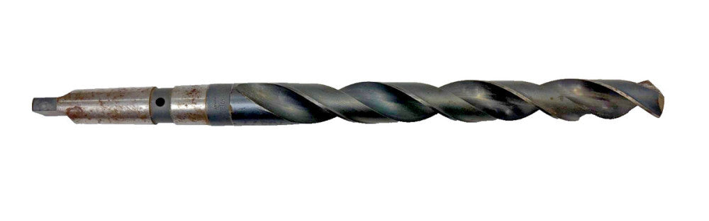 CLE-FORGE #3 MORSE TAPER SHANK DRILL BIT, SPIRAL 2 FLUTE, OAL 10"