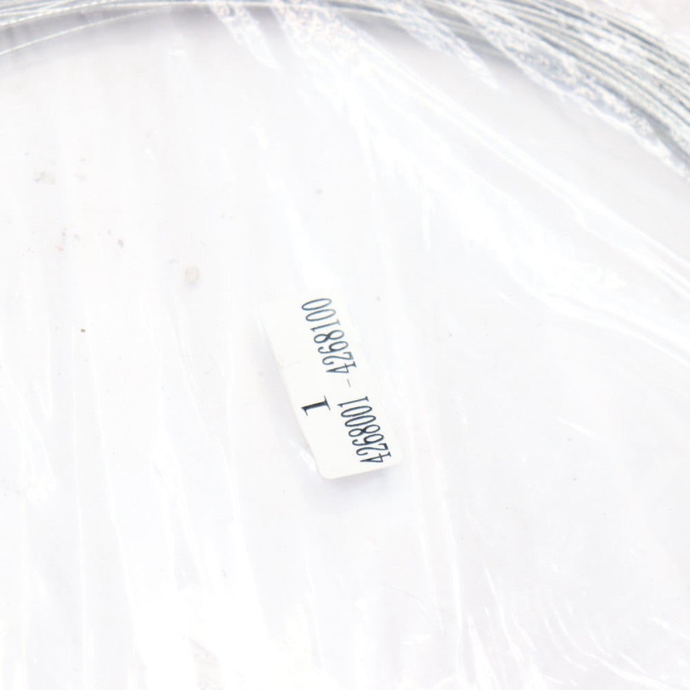 (100-Pk) Numbered Tamper Proof Security Cable Seals Tags Steel White
