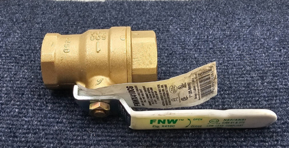 FNW FNWX410CG: 1" Two Piece Full Port Ball Valve - 1" - 600 WOG - X410C