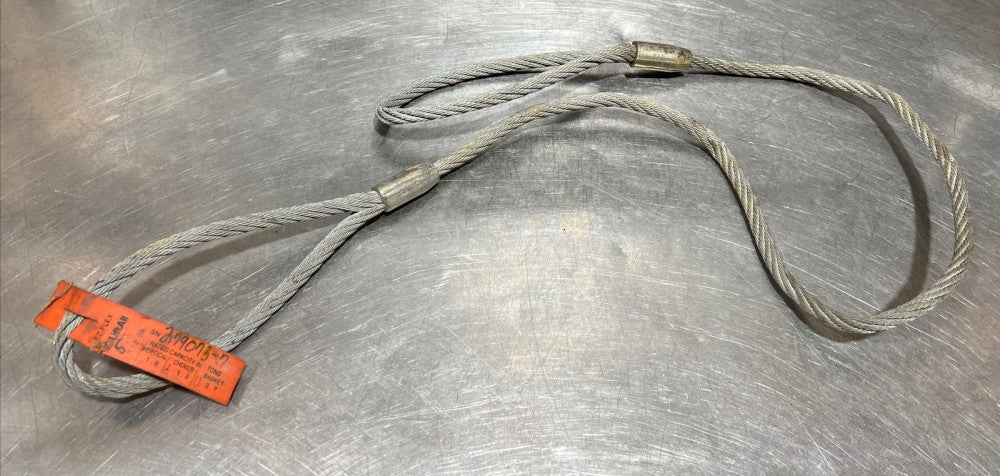 Lift-All Wire Rope Sling, Eye/Eye, 5 FT, 1/2 Diameter Nos Surplus Storage Wear
