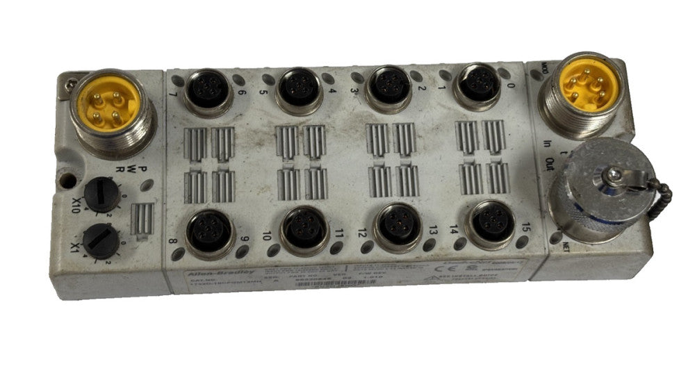 ALLEN BRADLEY 1732D-16CFGM12MN PLC MODULE-RACK I/O BLOCK 16 POINT