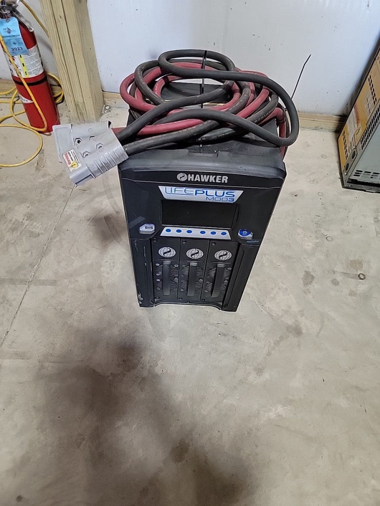 HAWKER FORKLIFT BATTERY CHARGER LIFEPLUS LPM3-48C-180Y 3 Phase 480v  24v 36v 48v