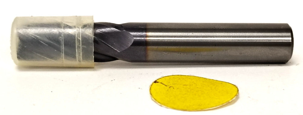 GARR 3/8" 4 FLUTE ENDMILL 2-1/2" OAL 3/8" SHANK DIAM 3/4" FLUTE LENGTH CARBIDE