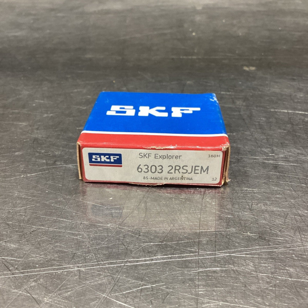 SKF 6303-2RSJEM Sealed Ball Bearing, NOS