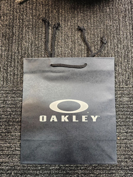 (QTY 10) Oakley Small Retail Paper Gift Bag 206-525-001, Black