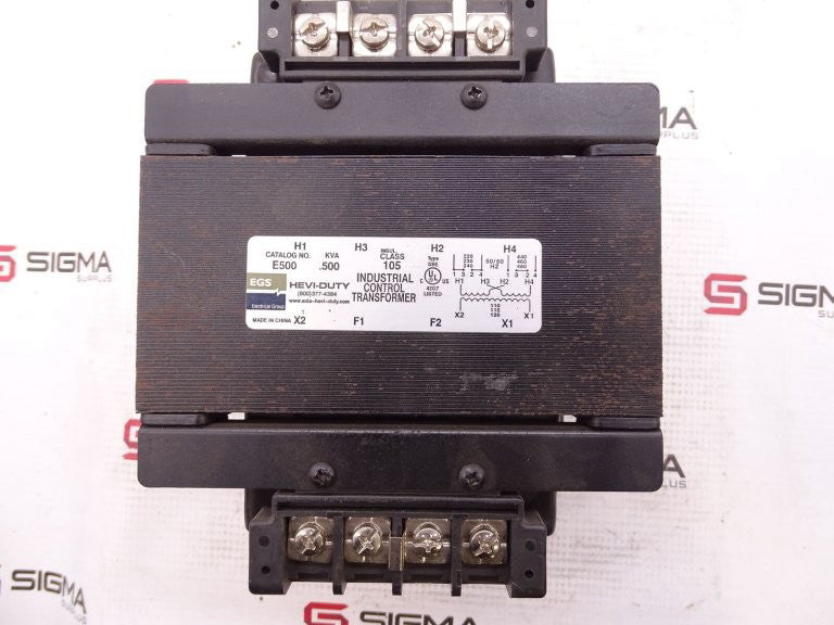 HEVI DUTY EGSE500 INDUSTRIAL CONTROL TRANSFORMER (97073 - USED)