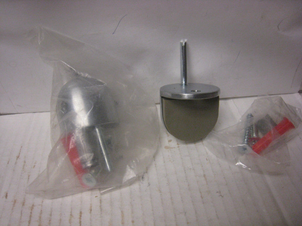 2  DON-JO  26D High Dome DOOR Stop Floor Mount bumper Satin Chrome 1- 5/8" tall
