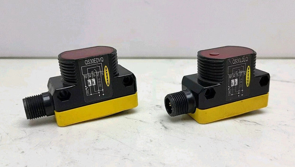 Banner QS30LDLQ and QS30EDVQ Photoelectric Sensors 10-30 Vdc *Used See Pictures