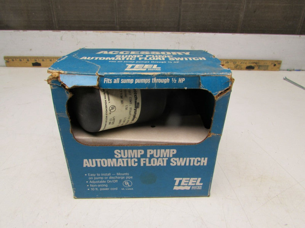 TEEL 2P313 PUMPMASTER SUMP PUMP AUTOMATIC FLOAT SWITCH 115V NIB MAKE OFFER !!