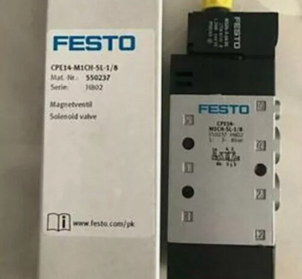 One Brand New FESTO CPE14-M1CH-5L-1/8 550237 Solenoid Control Valve