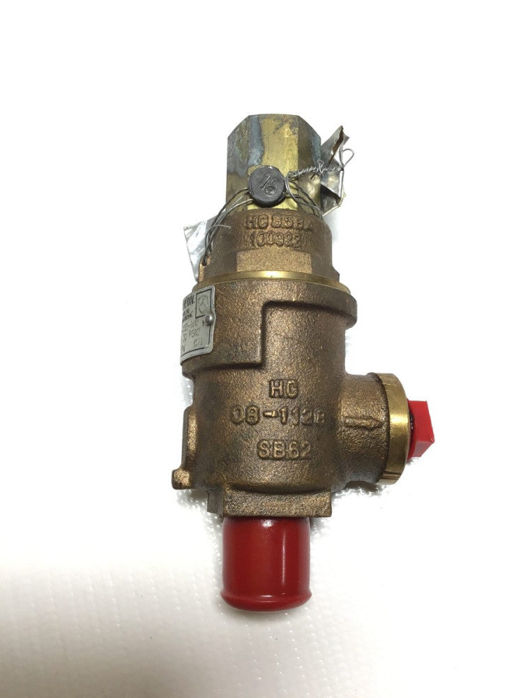 Kunkle 0020-C02-MC Pressure Relief Safety Valve 1/2" Set 30PSIG Capacity 5.1 GPM