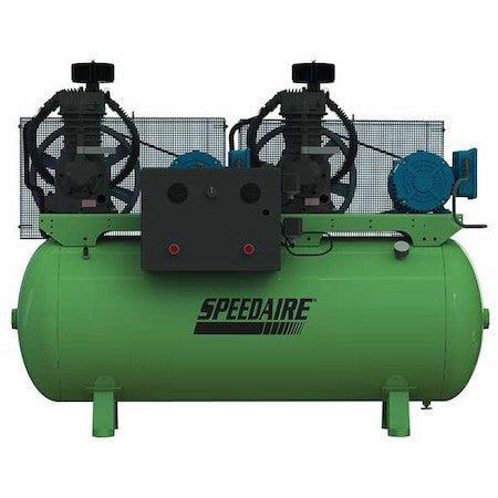 Speedaire 35Wc60 Elec. Air Compressor,Duplex,5Hp,32.8Cfm