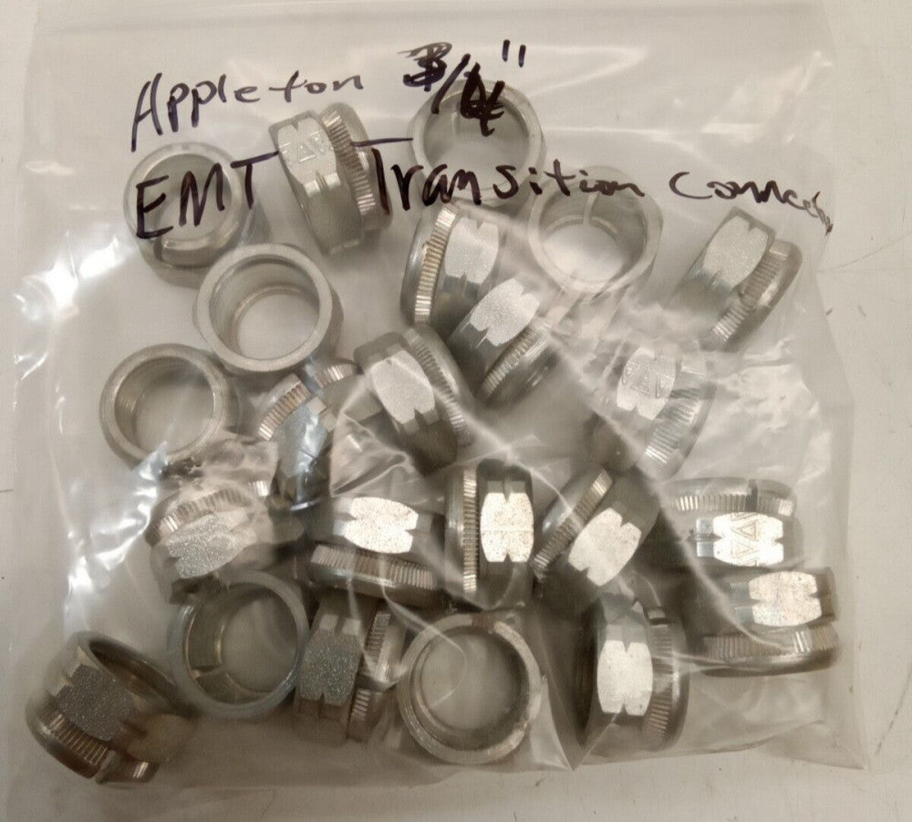 Appleton EMT Transition Connector 3/4" (Lot Of 23)