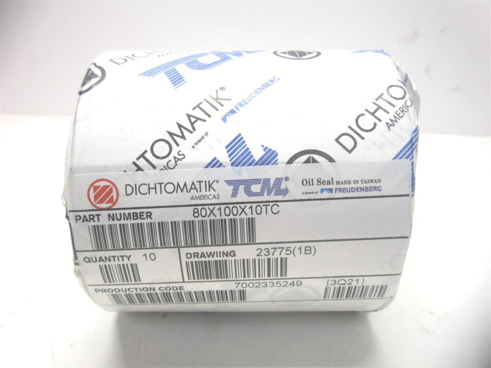 Dichtomatik (80X100X10TC) 3.15" ID x 3.937" OD TC Automotive Shaft Seal - Qty 10