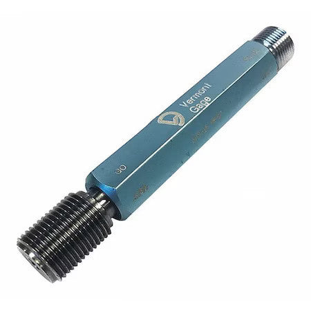 Vermont Gage 431107030 Pipe Thread Plug,1/2"-14 Size,Tool Steel