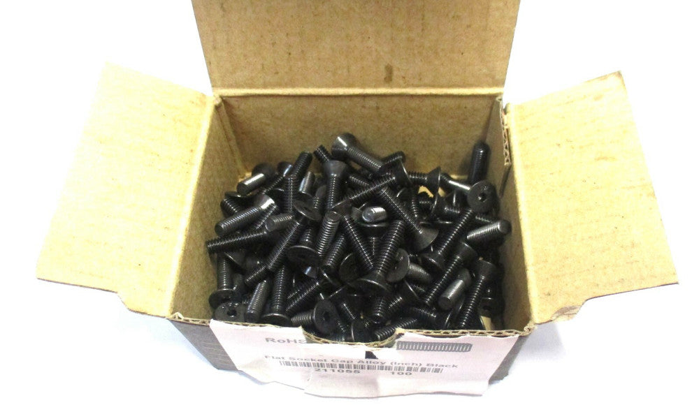 Brighton (211055) #8-32 UNC 3/4" OAL Hex Socket 82° Flat Cap Screw - Lot of 100