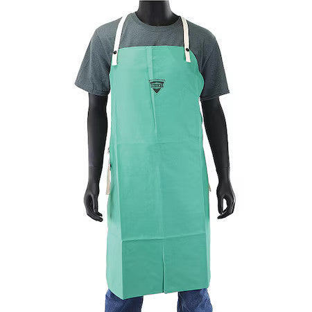 West Chester Protective Gear 7080/36 Fr Welding Apron,Cotton,36",Green Sateen