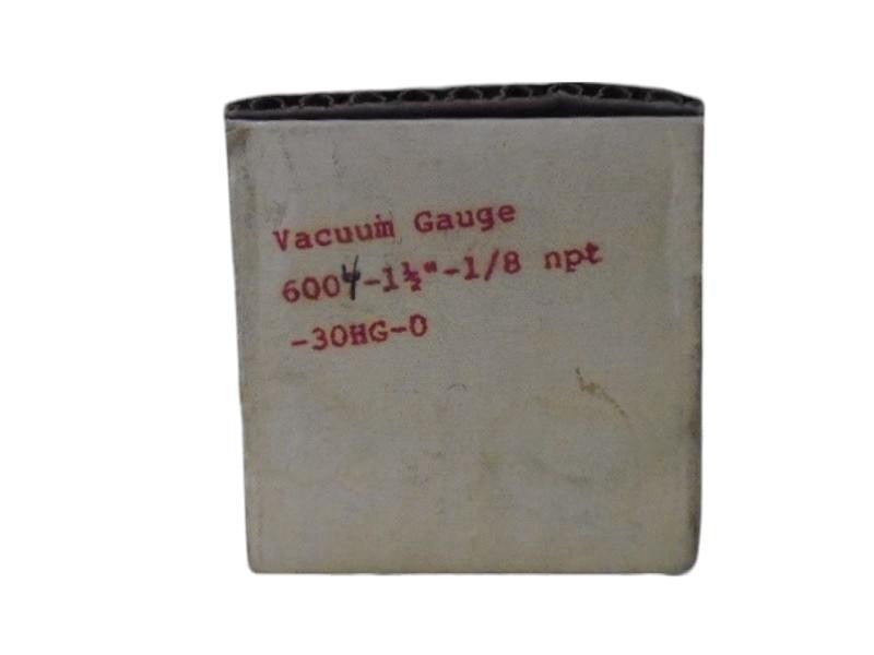 GEM CORP 6004-1-1/2"-1/2NPT-30HG-0 VACUUM GAUGE NSMP