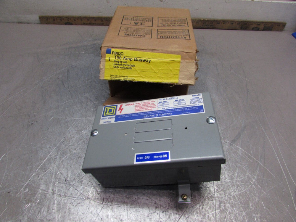 SQUARE D, PINQO, 100A CIRCUIT BREAKER BUS PLUG, 60A/240V/3PH, NIB! MAKE OFFER!!