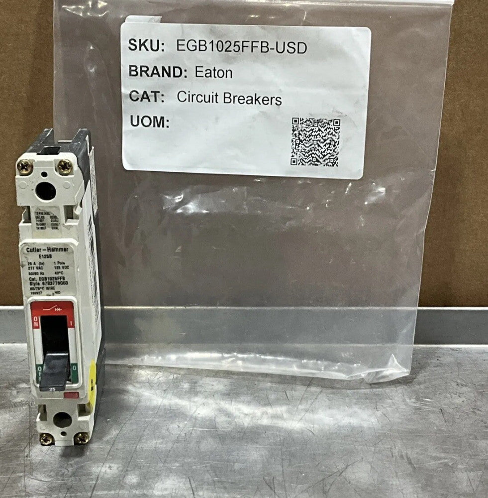 Eaton Cutler Hammer Egb1025ffb-usd circuit Breaker Nos Surplus No Orginal Box