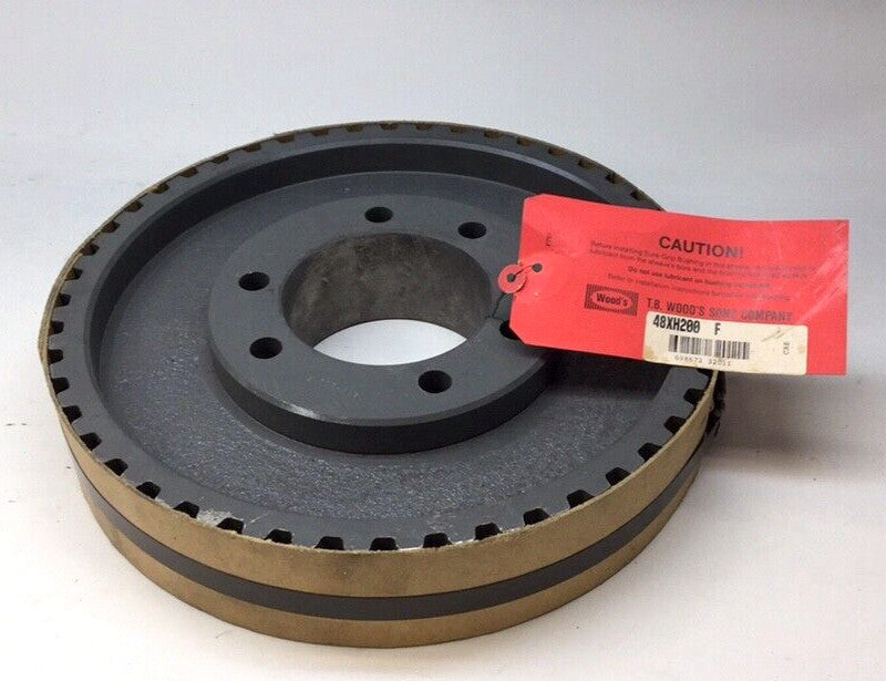 TB Woods 48XH200 F Used Timing Belt Sprocket Pulley 2" Belt W 7/8" Pitch