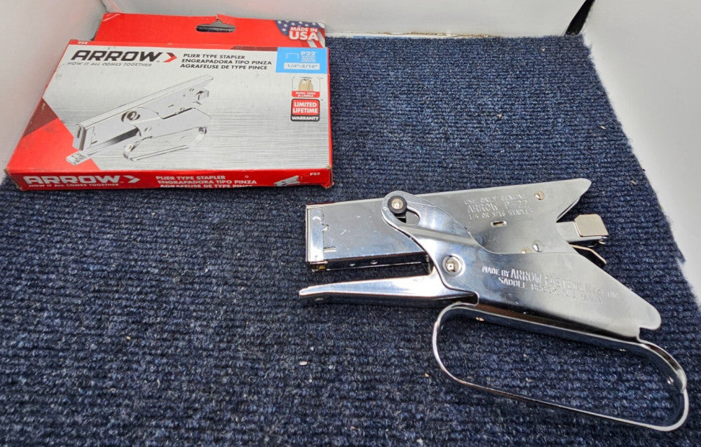 Arrow Fastener P22: Heavy Duty Plier Type Stapler 1/4"-5/16"