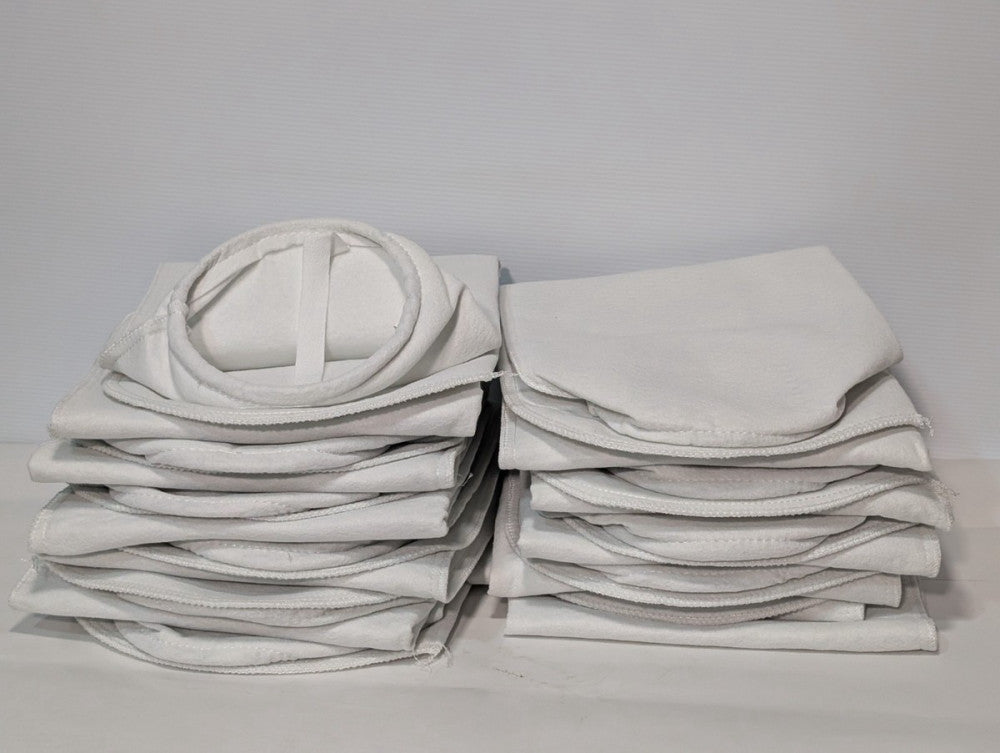 Lot of 50: PES25P2SH white industrial filtration, filter bags