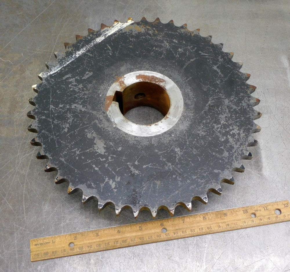 Roller Chain Sprocket 45 Teeth 2-1/2" Bore 10" Face DIA