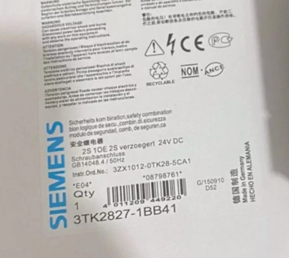 One Brand New Siemens 3TK2827-1BB41 3TK28271BB41
