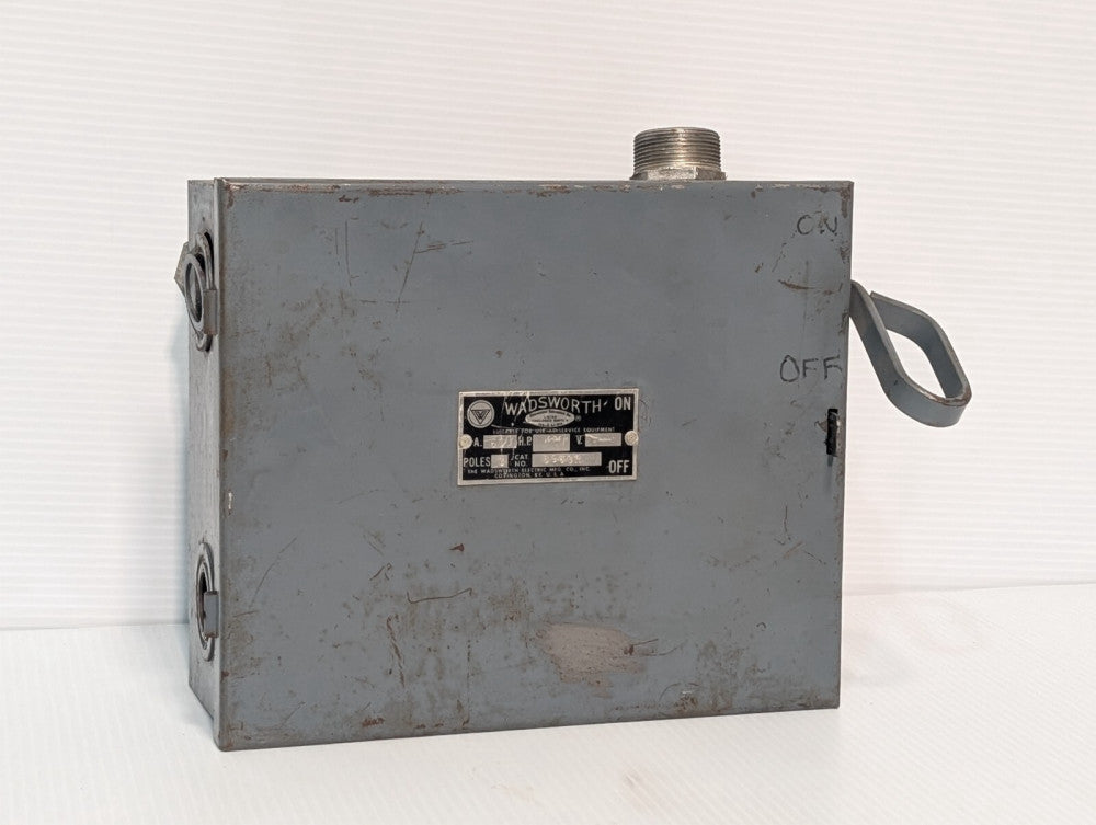 Wadsworth 8963R Enclosed Safety Switch, 60A, 240V, 3P, Horse Power 15-30