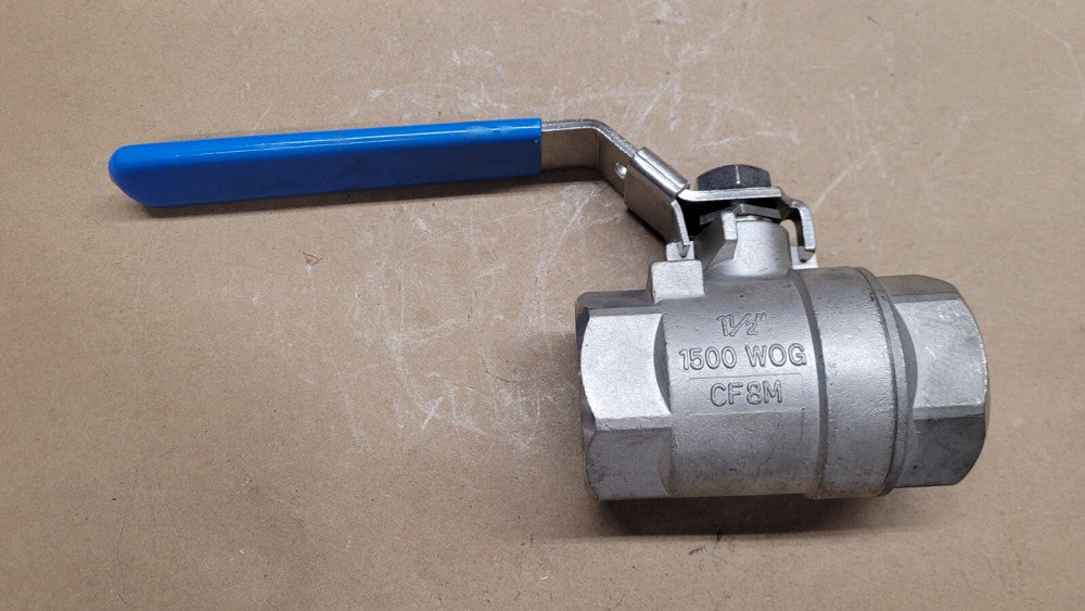 Velan-Velvac S07-M0113-SSG 1-1/2" CF8M Stainless Steel Ball Valve 1500WOG