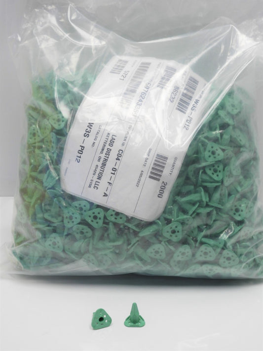 1900pcs DTP Wedge Connector Lock W3S-P012 for 3-Pin Triangle Plug Green Deutsch