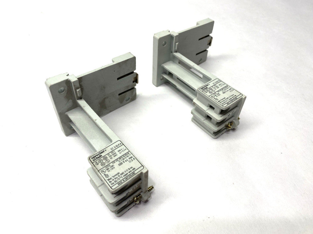 Sprecher+Schuh CT3-16-P-A Overload Relay Socket LOT OF 2