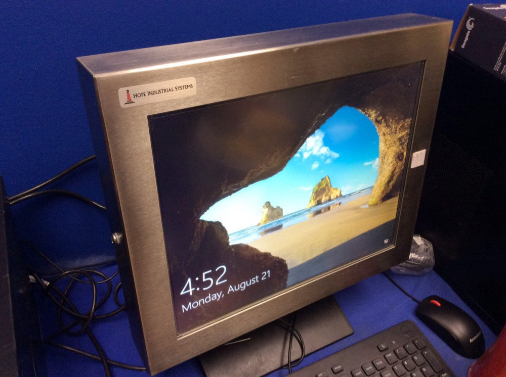 HOPE INDUSTRIAL HIS-UM17-STAG INDUSTRIAL MONITOR W/ BENCHTOP STAND