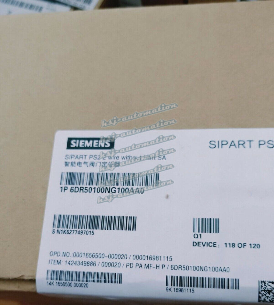 6DR5010-0NG10-0AA0 NEW SIEMENS Electropneumatic Positioner 6DR5010-0NG10-0AA0