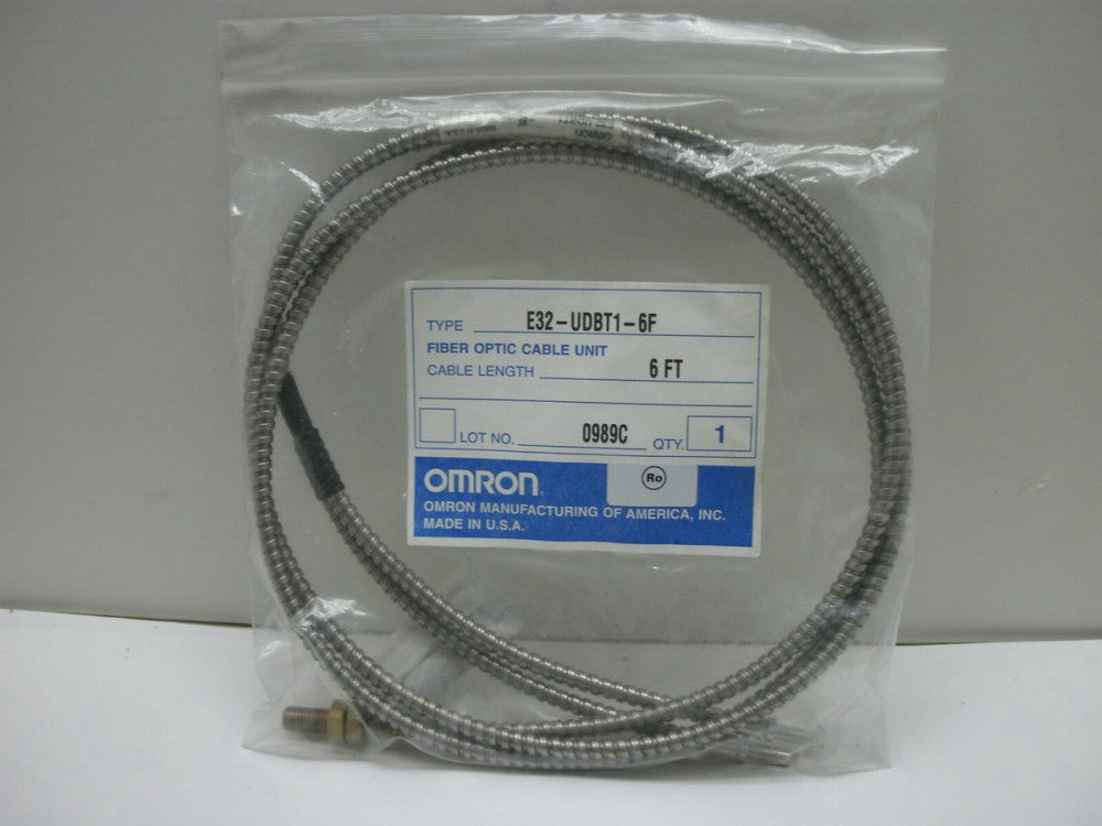 OMRON E32-UDBT1-6F FIBER OPTIC CABLE  UNIT LARGE DIA DIFFUSE 6 FOOT NEW IN PKG
