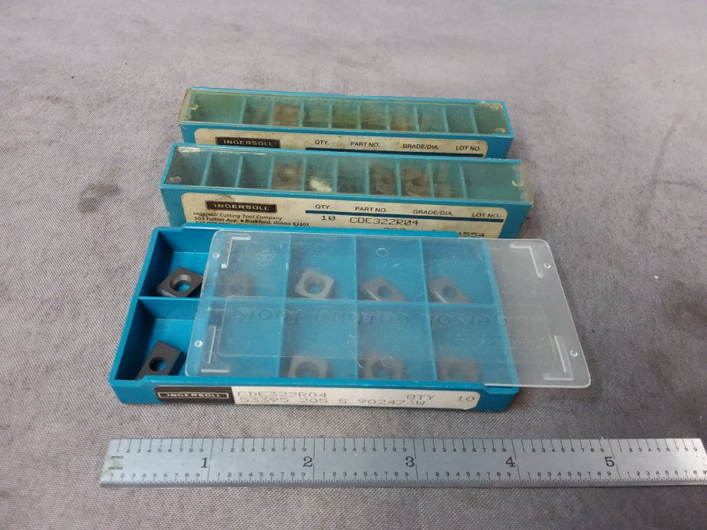 Lot 21x Komet Carbide Insert Mill Milling CDE322R04 205 S CDE322R02 Mixed